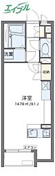 ミランダsun ワンルームの間取図画像