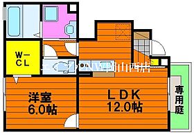 エルヴィリア野田  ｜ 岡山県岡山市北区野田5丁目（賃貸アパート1LDK・1階・45.50㎡） その2