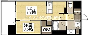 ルミナス磨屋町  ｜ 岡山県岡山市北区磨屋町（賃貸マンション1LDK・15階・31.26㎡） その2