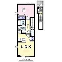 マーベラスＫ2  ｜ 岡山県岡山市北区田中（賃貸アパート1LDK・2階・41.98㎡） その2