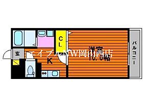 グランツ・Ｍ  ｜ 岡山県岡山市北区辰巳（賃貸マンション1K・2階・34.63㎡） その2