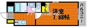 Ｐｒｉｍｒｏｓｅ  ｜ 岡山県岡山市南区西市（賃貸マンション1K・4階・25.50㎡） その2