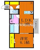 グランソレイユ  ｜ 岡山県岡山市南区当新田（賃貸アパート1LDK・1階・41.01㎡） その2