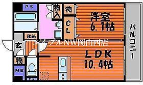 フィネス下中野  ｜ 岡山県岡山市北区下中野（賃貸マンション1LDK・2階・44.00㎡） その2