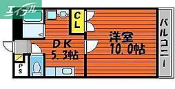 サニーコスモ2 1DKの間取図画像