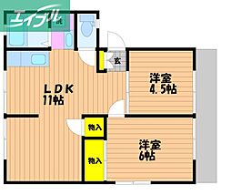 エコーハイツFuji B棟 1階