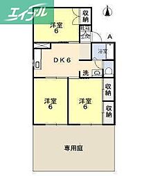 リベルテひらた B棟 1階/-