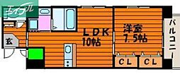 アトーレ野田 1LDKの間取図画像
