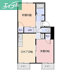 ダイヤモンドハイツK B棟 2階
