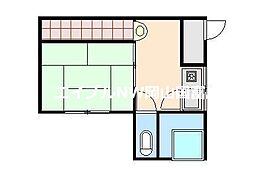 岡山県岡山市中区湊（賃貸アパート1DK・1階・19.87㎡） その2