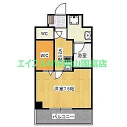 grandnoir 1Kの間取図画像