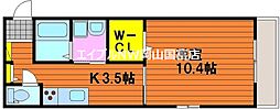 ファイン・ヴィラ 1Kの間取図画像
