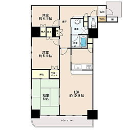 ヴィヴァン千葉中央 3LDKの間取図画像