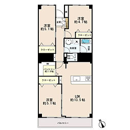 間取図画像 3LDK