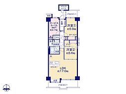 間取図画像 2SLDK