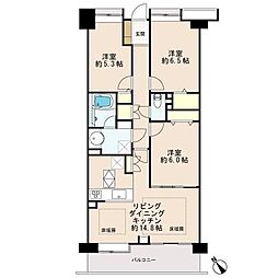 ステイツ津田沼 3LDKの間取図画像
