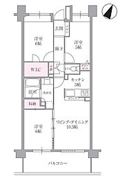 グーディッシュ北小金 3LDKの間取図画像