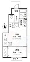 ミント武蔵野 E4 ｜ 東京都武蔵野市境南町５丁目4番20号（賃貸アパート1LDK・1階・32.66㎡） その2