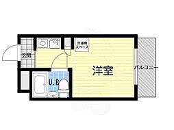 パピル吉祥寺 ワンルームの間取図画像