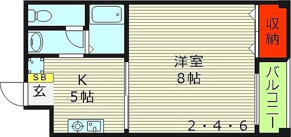 パレスエルイン ｜大阪府大阪市鶴見区放出東３丁目(賃貸マンション1K・3階・28.66㎡)の写真 その2