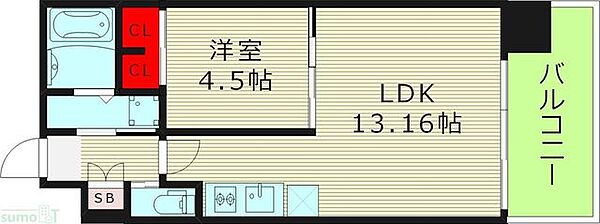 プレジオ森之宮 ｜大阪府大阪市東成区中道３丁目(賃貸マンション1LDK・4階・39.71㎡)の写真 その2