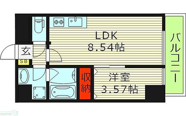 大阪府大阪市都島区東野田町３丁目(賃貸マンション1LDK・3階・31.18㎡)の写真 その2