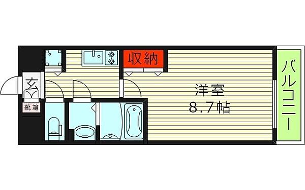 サムティ都島North ｜大阪府大阪市都島区都島北通２丁目(賃貸マンション1K・5階・26.12㎡)の写真 その2