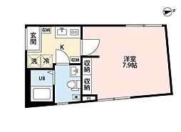 JR京浜東北・根岸線 東神奈川駅 徒歩4分の賃貸マンション 5階1Kの間取り