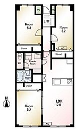 間取図画像 3LDK