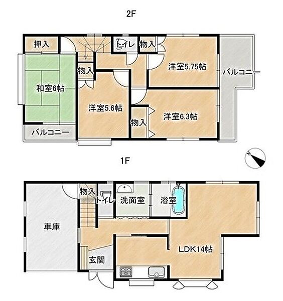 間取りを拡大表示