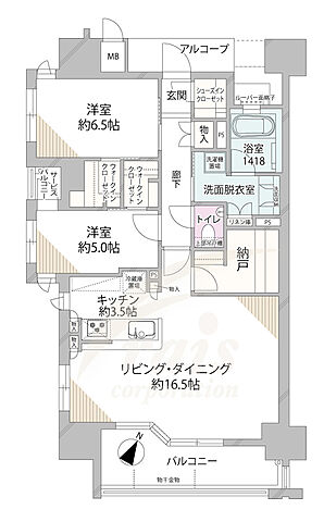 間取り プレミスト照国表参道 8階/-