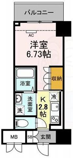 ロイジェントパークス錦糸町 ｜東京都墨田区横川４丁目(賃貸マンション1K・5階・25.84㎡)の写真 その2