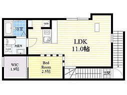 アルカンセル押上 3階1SLDKの間取り