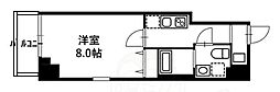 リヴシティ亀戸 3階1Kの間取り