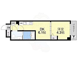 ALTERNA墨田 1階1DKの間取り