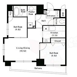 ParkCube本所吾妻橋 2LDKの間取図画像