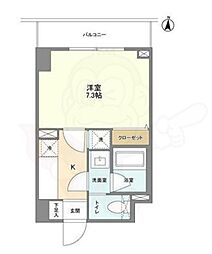 L・BASE押上South 1Kの間取図画像