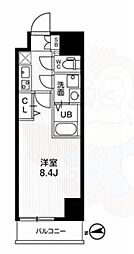 AR向島 1Kの間取図画像