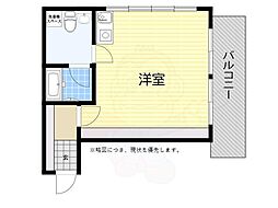 ID.1953/α ワンルームの間取図画像