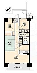 RJRRECROSS立石 3LDKの間取図画像