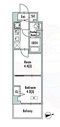 GRANPASEO押上八広 2Kの間取図画像