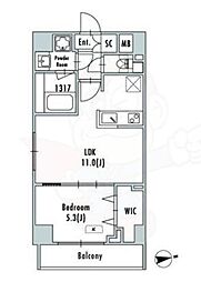 GRANPASEO押上八広 1LDKの間取図画像