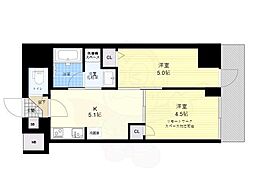 アイルプレミアム向島イースト 2Kの間取図画像