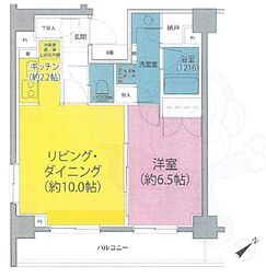 PARKHABIO東向島 1LDKの間取図画像
