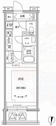 RELUXIA立石 1Kの間取図画像