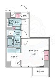 LIGHTTERRACE押上 ワンルームの間取図画像