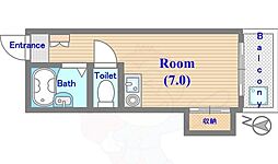 藤澤ビル ワンルームの間取図画像
