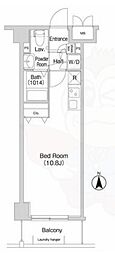 COMFORIA墨田立花 1Kの間取図画像