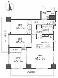 GrandEagle梅屋敷 3LDKの間取図画像