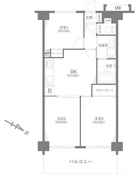 間取りを拡大表示